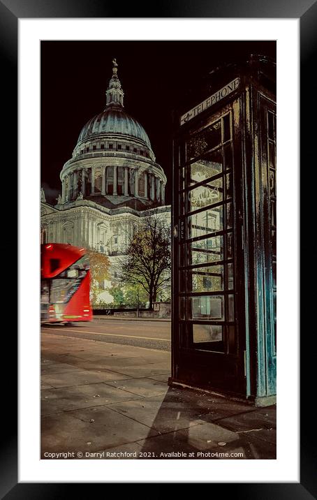 Saint Paul's Cathedral  Framed Mounted Print by Darryl Ratchford