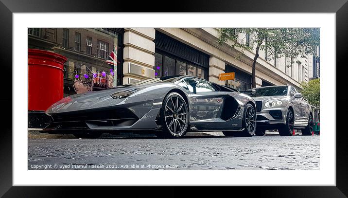 Lamborghini  Framed Mounted Print by Syed Inamul Hassan
