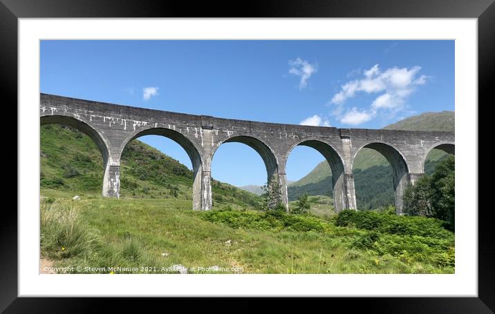 Glenfinnan viaduct Framed Mounted Print by Steven McNamee