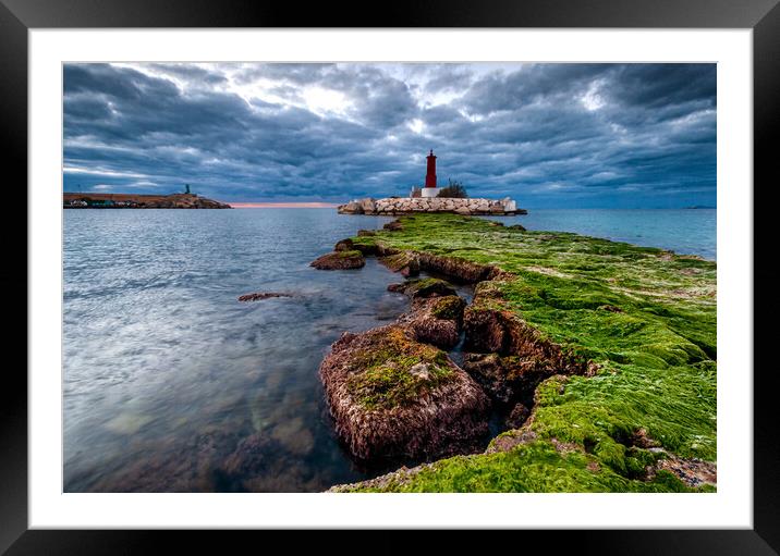 The lighthouse of Villajoyosa Alicante Spain Framed Mounted Print by Mike Belshaw