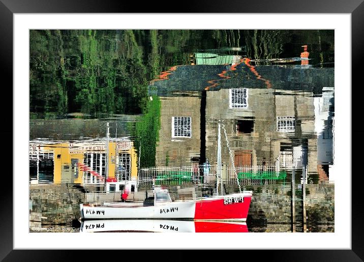 Padstow Harbour Reflections Framed Mounted Print by Roy Curtis