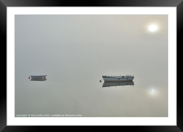 Tranquil River Framed Mounted Print by Roy Curtis