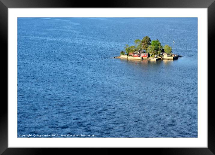 Island Home Framed Mounted Print by Roy Curtis