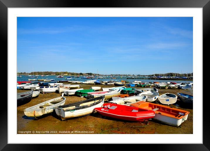 Boats Boats Boats Framed Mounted Print by Roy Curtis