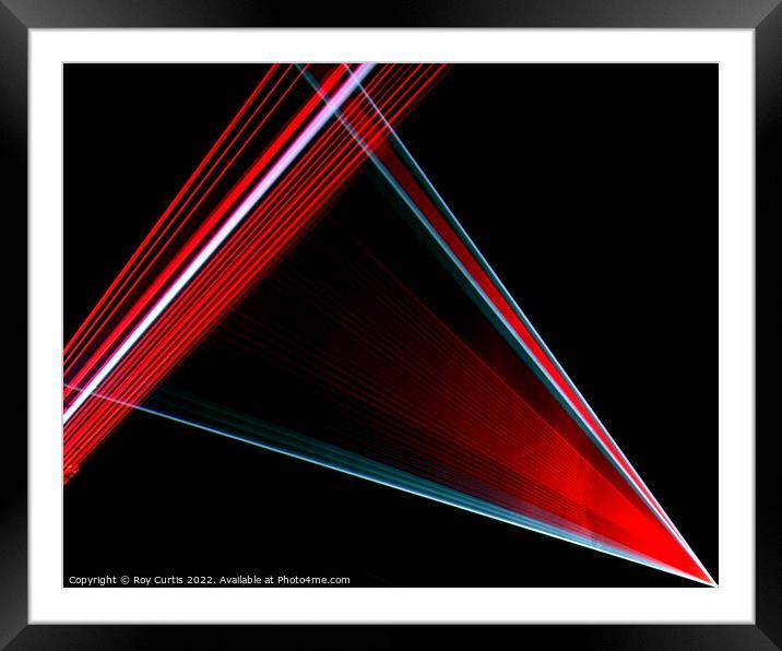 Laser 4 Framed Mounted Print by Roy Curtis
