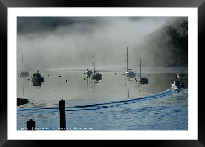 Leaving on the Morning Tide Framed Mounted Print by Roy Curtis