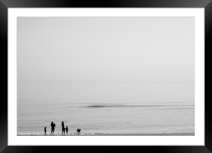 Sidmouth Silhouettes 5 Framed Mounted Print by Roy Curtis