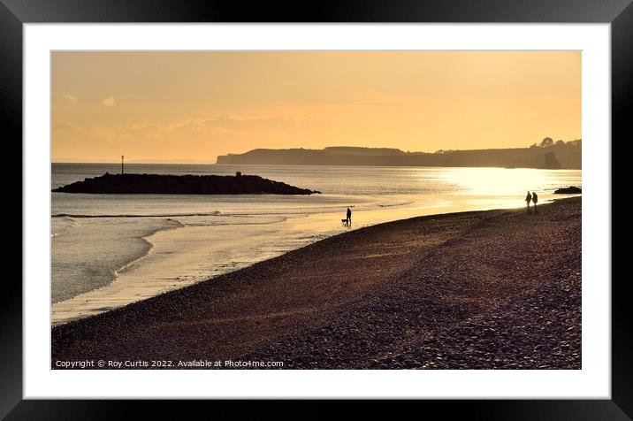 Sidmouth 6 Framed Mounted Print by Roy Curtis