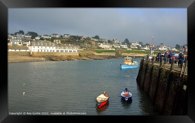 St. Mawes Ferry Framed Print by Roy Curtis