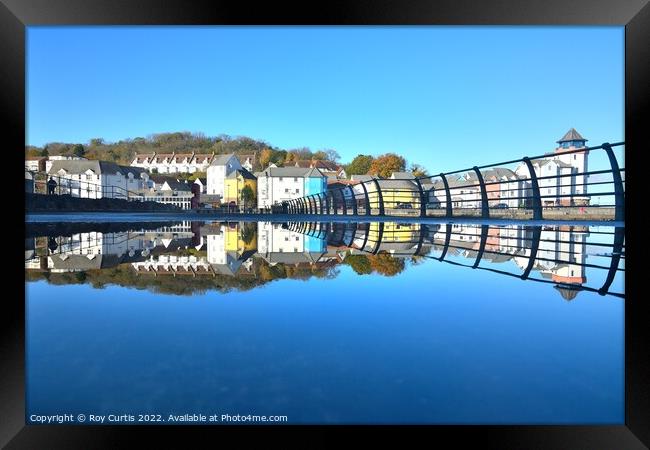 Portishead Reflections Framed Print by Roy Curtis