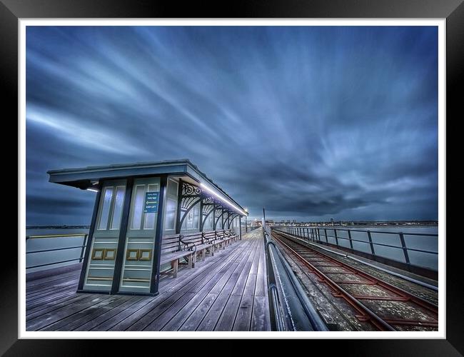Pier Bench at Southend On Sea Framed Print by johnny weaver