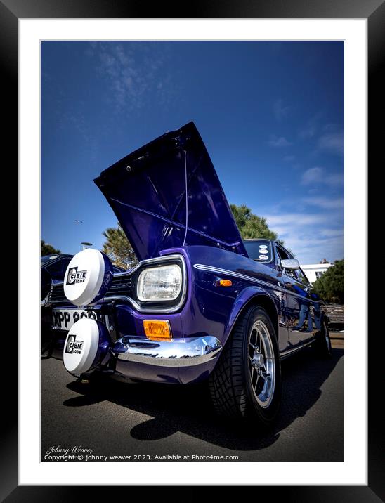 Ford Escort MK1 Framed Mounted Print by johnny weaver