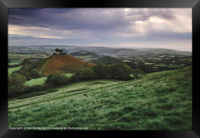 Colmer's Hill, Dorset Framed Print by Jim Butler
