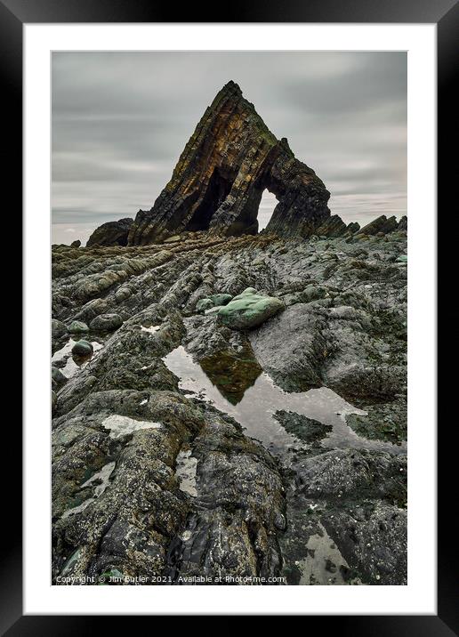 Blackchurch Rock Framed Mounted Print by Jim Butler