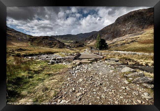 Watkin Path Bridge Framed Print by Jim Butler