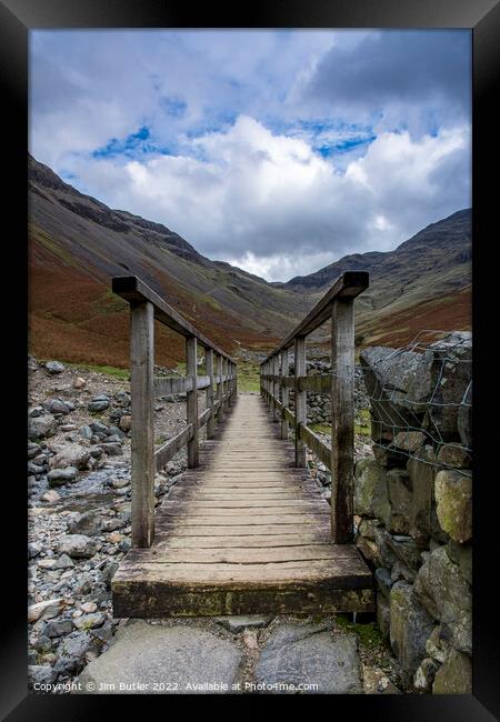 Footpath to Great Gable Framed Print by Jim Butler