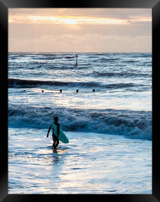 Surf's Up Framed Print by Jim Butler