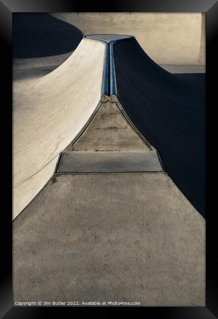 Skate Park Abstract 2 Framed Print by Jim Butler