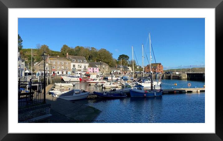 Padstow Harbour Framed Mounted Print by Richard Baker