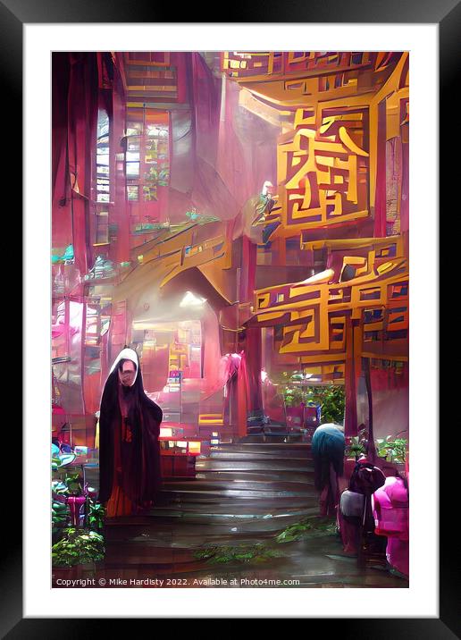 Chi Lin Nunnery Hong Kong Framed Mounted Print by Mike Hardisty