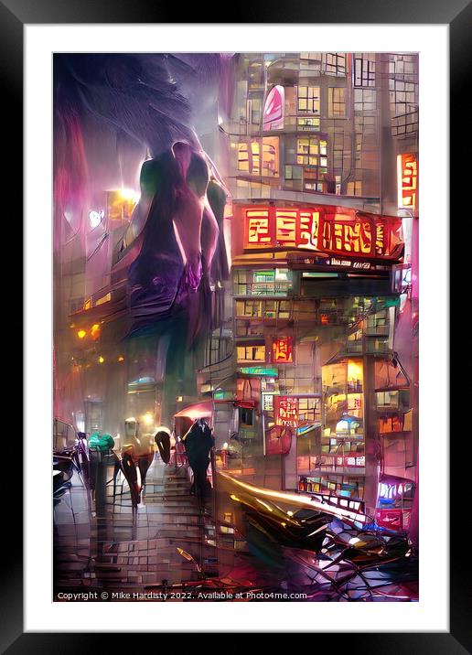 Soho Hong Kong Framed Mounted Print by Mike Hardisty