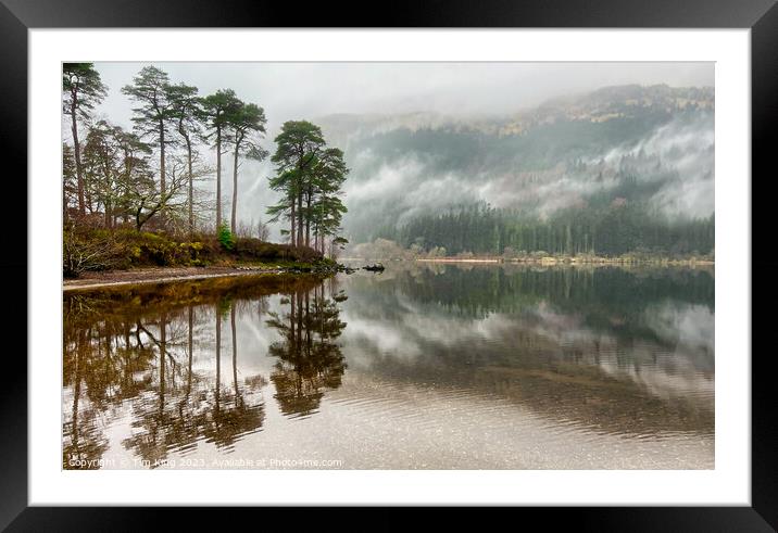 Loch Eck Mist Framed Mounted Print by Tim King