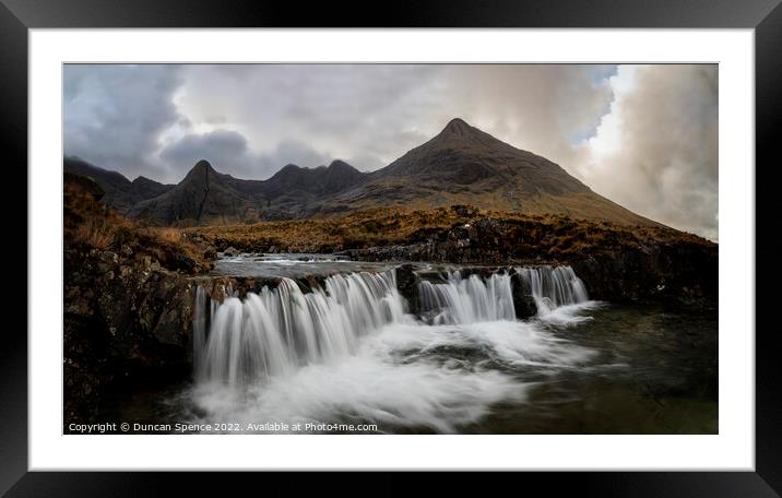 The Fairly Pools, Isle of Skye Framed Mounted Print by Duncan Spence