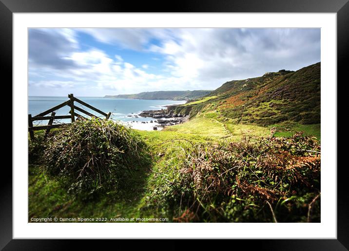 Not far to Go Now, Start Point, Devon. Framed Mounted Print by Duncan Spence