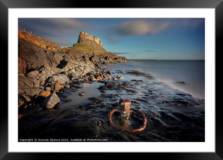 Holy Island Framed Mounted Print by Duncan Spence