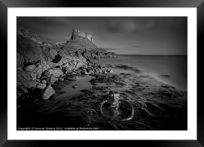 Lindisfarne Castle, Holy Island Framed Mounted Print by Duncan Spence