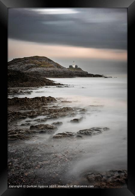 The Mumbles Lighthouse Framed Print by Duncan Spence