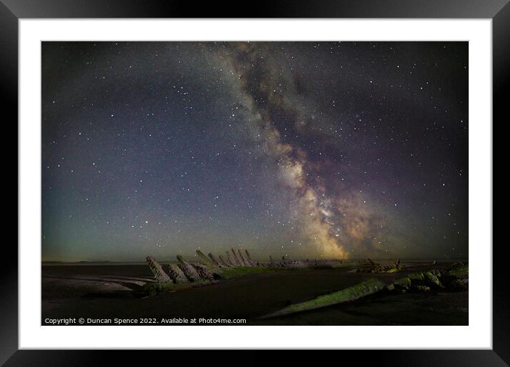 The Pembrey Wreck Framed Mounted Print by Duncan Spence