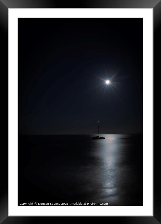 Under the Moon of love Framed Mounted Print by Duncan Spence