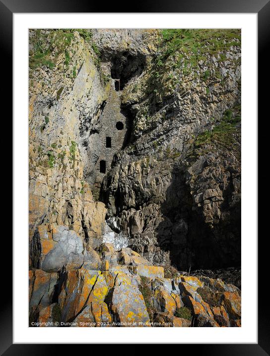 Smugglers cave Framed Mounted Print by Duncan Spence