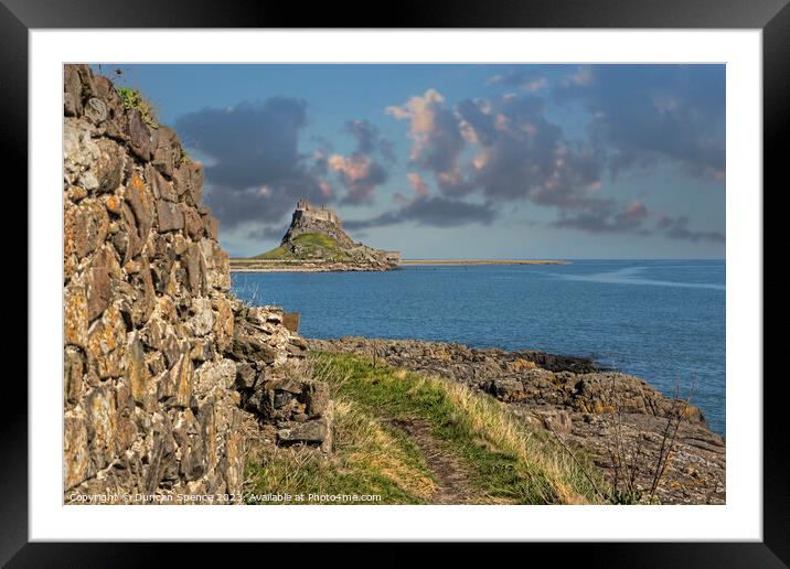 Lindisfarne Castle Framed Mounted Print by Duncan Spence