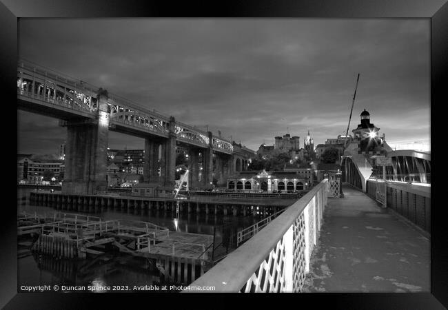 The High Level Bridge Framed Print by Duncan Spence