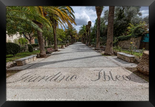 Ragusa Sicily Framed Print by Duncan Spence