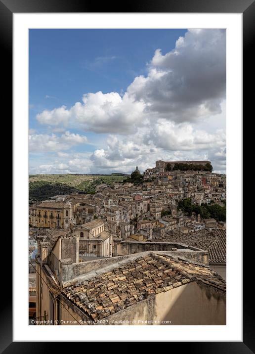 Ragusa, Sicily Framed Mounted Print by Duncan Spence