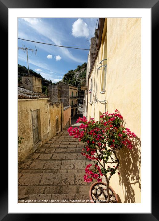 Ragusa, Sicily Framed Mounted Print by Duncan Spence