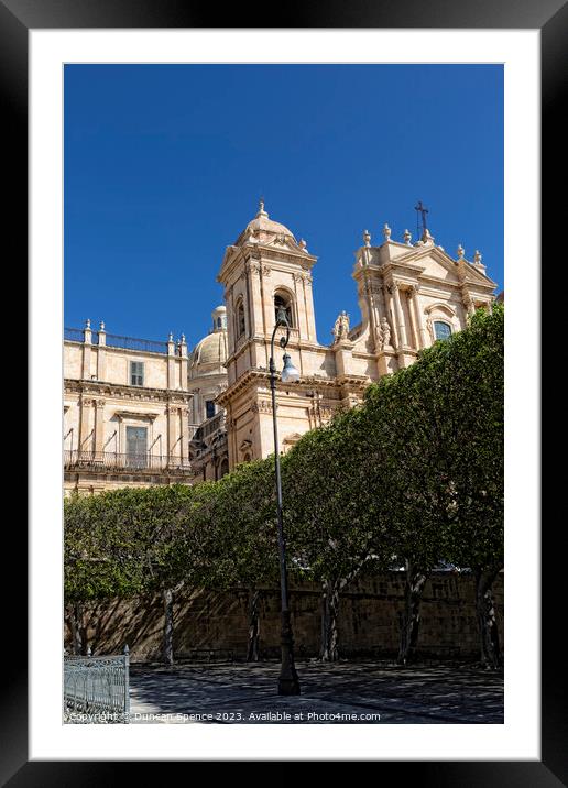 Noto Cathedral Framed Mounted Print by Duncan Spence