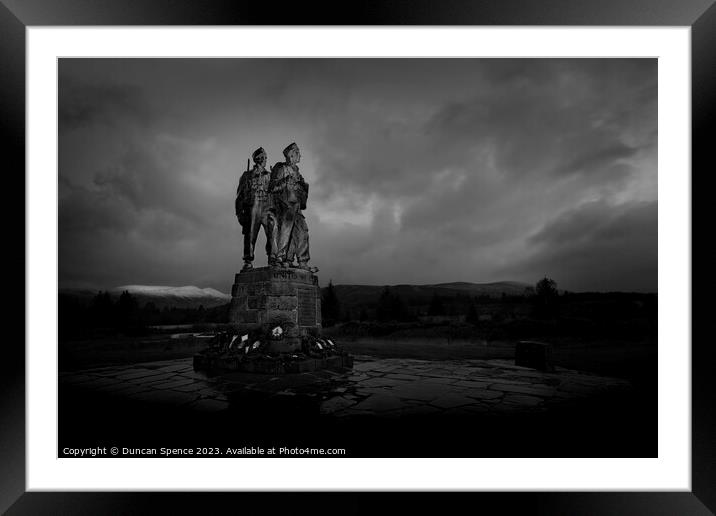 The Commando Memorial Framed Mounted Print by Duncan Spence