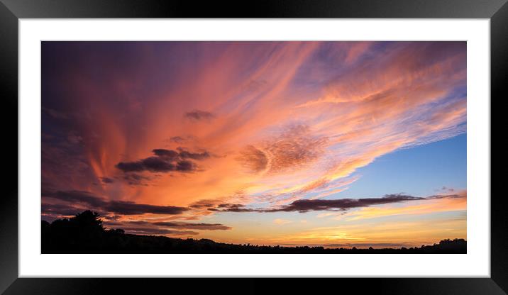 Sunset After the Storm Framed Mounted Print by David McGeachie