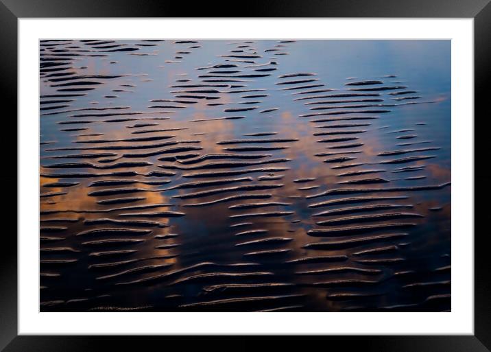 Sunset in the Sand, Abersoch Framed Mounted Print by David McGeachie