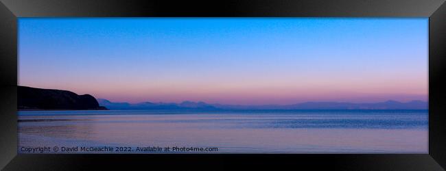 Majestic North Wales Sunset Framed Print by David McGeachie