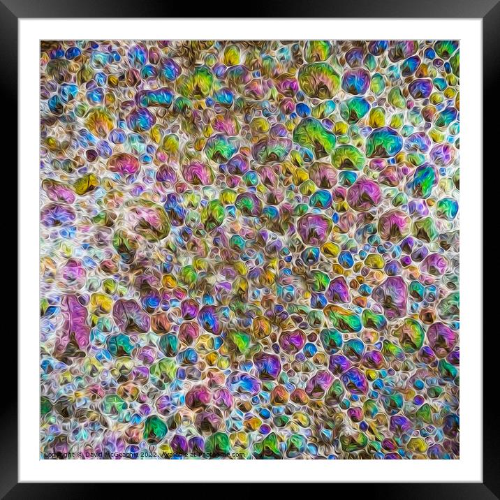 Vibrant Sunset Bubbles Framed Mounted Print by David McGeachie