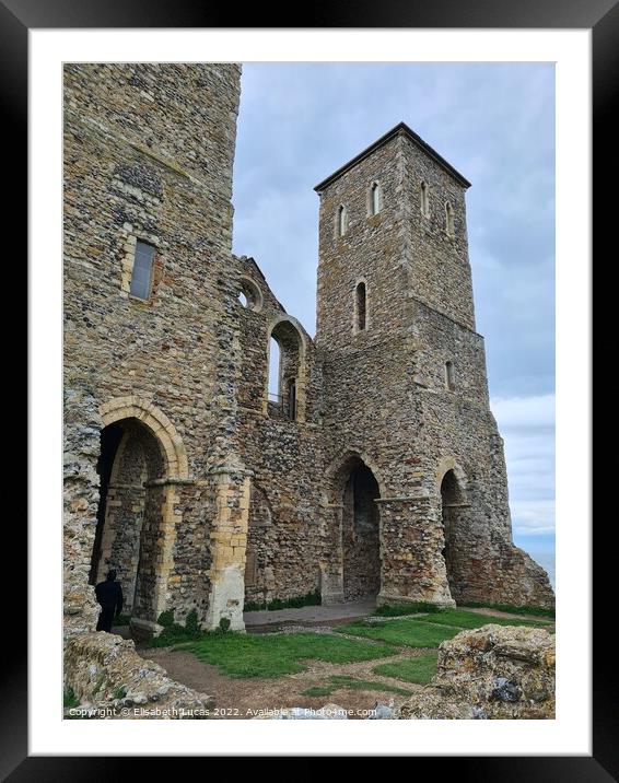 Reculver Church Framed Mounted Print by Elisabeth Lucas