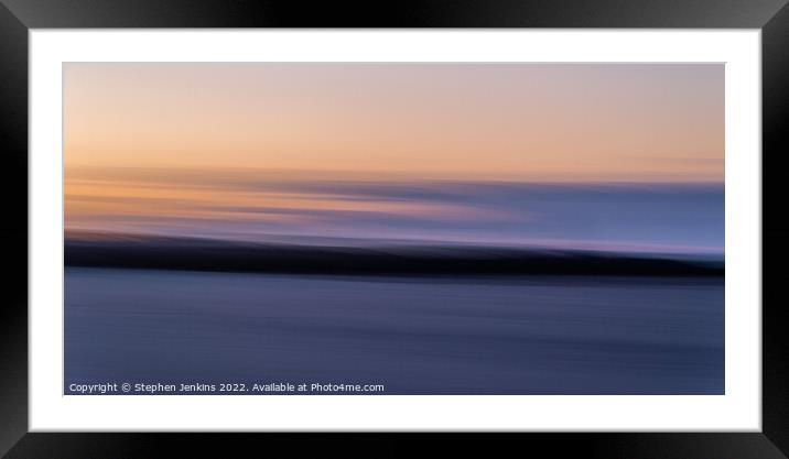 Coney beach sunrise Framed Mounted Print by Stephen Jenkins