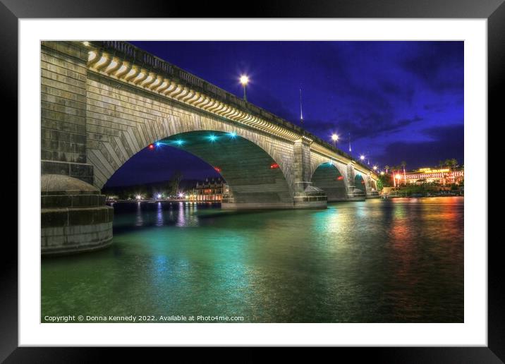 London Bridge Framed Mounted Print by Donna Kennedy
