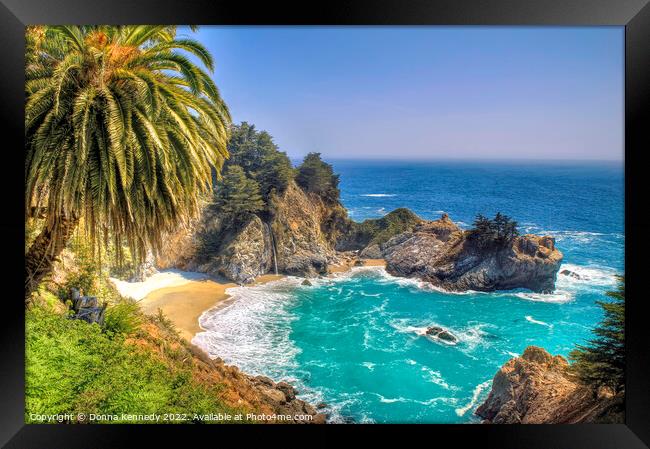 McWay Falls Framed Print by Donna Kennedy