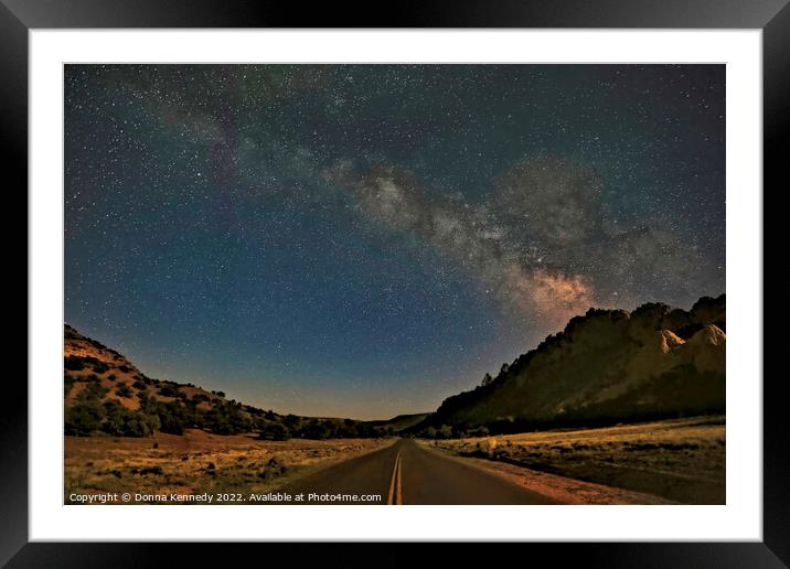 Utah Sky Framed Mounted Print by Donna Kennedy